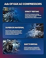 Vista 7 de Compresor de aire acondicionado AC KAX con embrague 67328, Compatible con Toyota Corolla 2009-2010, Matrix 2009-2012, Scion xD 2008-2014 1.8L