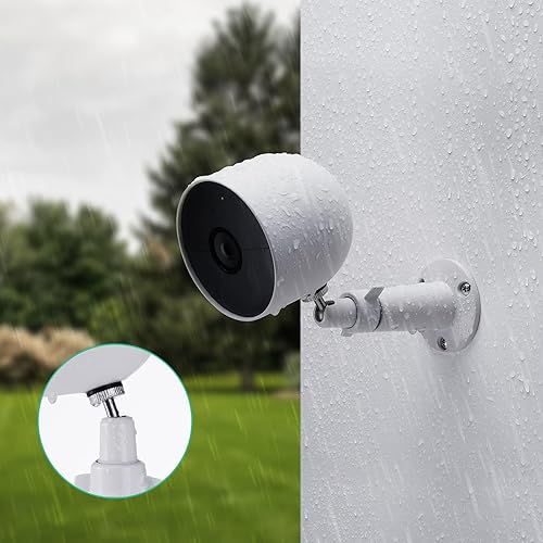 Miniatura 9 de OLAIKE Smart Home - Soporte de pared de metal ajustable para interiores y exteriores (paquete de 2) para cámara Ring Stick Up con cablebatería y