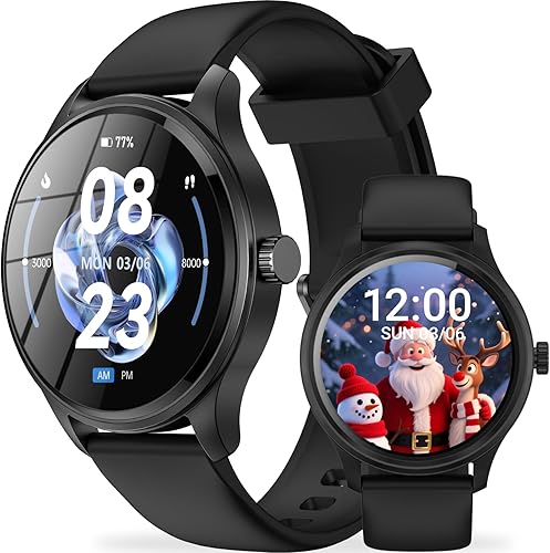 Relojes inteligentes para hombres y mujeres, reloj inteligente AMOLED de 1.85 pulgadas con pantalla dinámica (responderhacer llamadas), más de 120