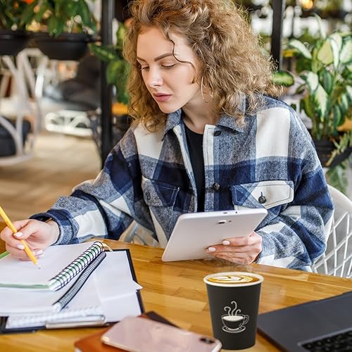 Miniatura 6 de Paquete de 360 tazas de café de papel de 8 onzas, vasos desechables de papel negro para bebidas calientes, agua potable, utilizado para cafeterías,