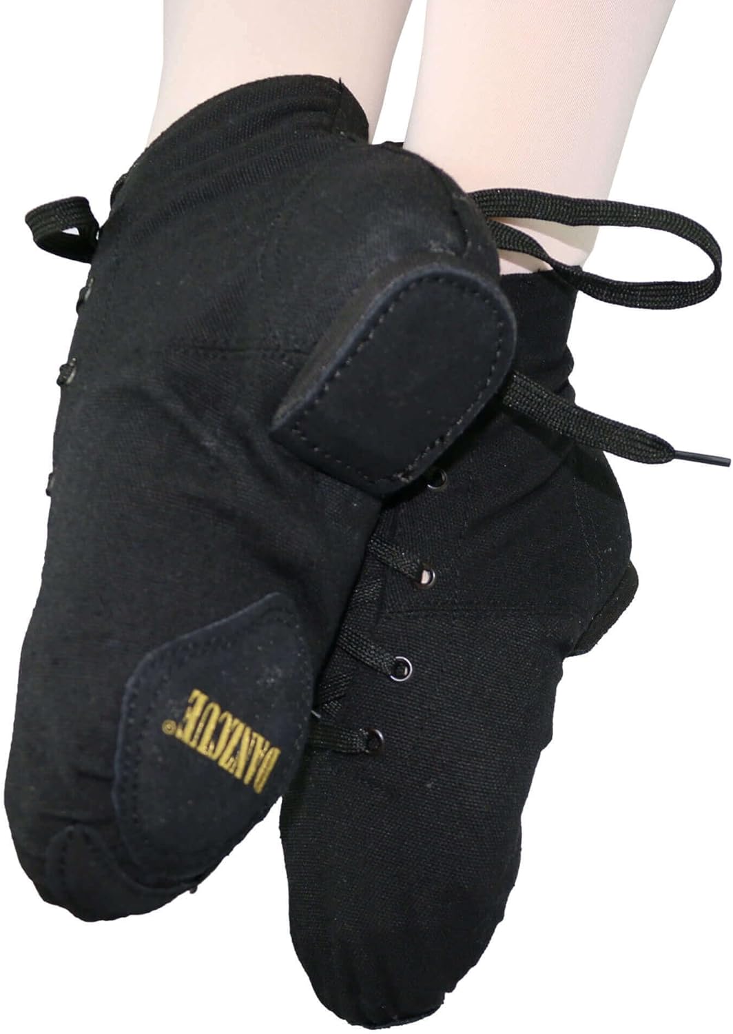 Danzcue Womens Canvas Lace up Jazz Boot Shoes - Image 4