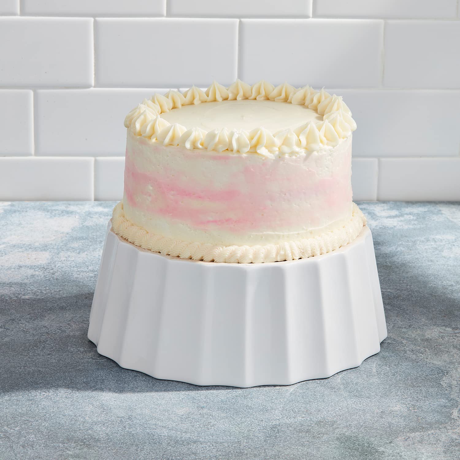 Mud Pie Ciotola Porta Antipasti In Ceramica Con Divisori Rimovibili E Manico | 9 Diametro, Bianco Shabby Chic