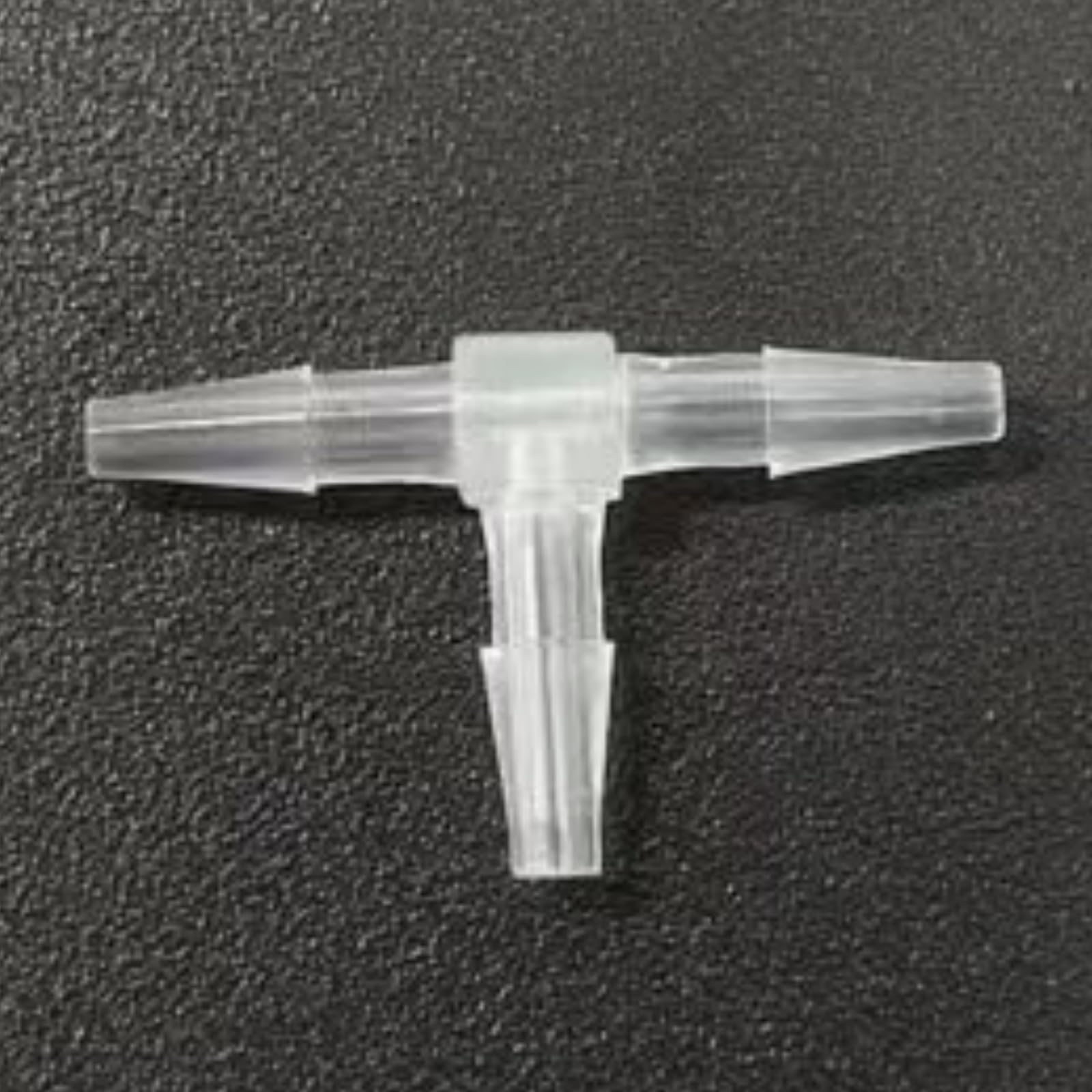 25 Pack Equal 3 Way T-Shaped Barbed Hose Fittings - Durable PP Hose Barb Tee Adapter(1.6mm 1/16inch Sq)