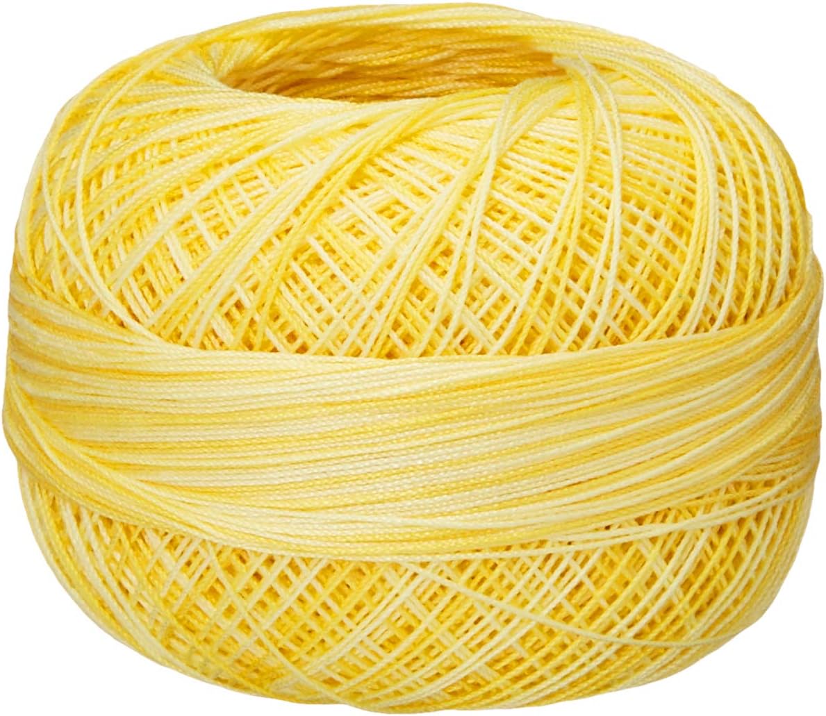 Lizbeth Size 80 HH80170 Cotton Thread, Pineapple Parfait