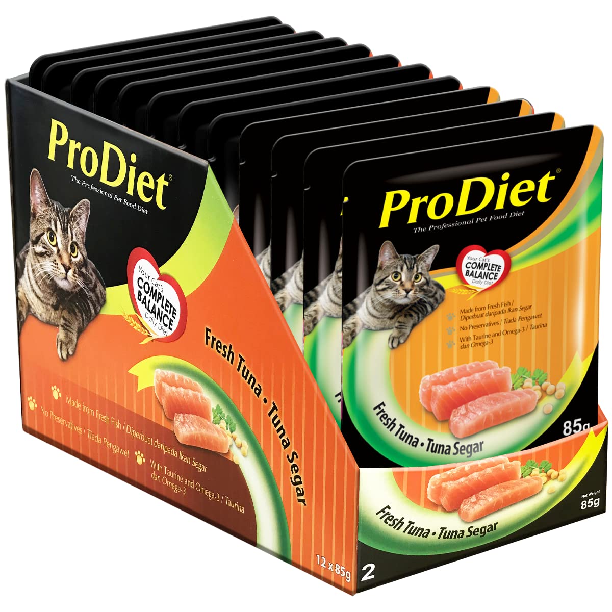 ProDiet Wet Cat Food for Adult (1+Years) Tuna Fish Flavour, 12 Pouches (12 x 85g) (B0BB9W1K8D) Amazon Price History, Amazon Price Tracker