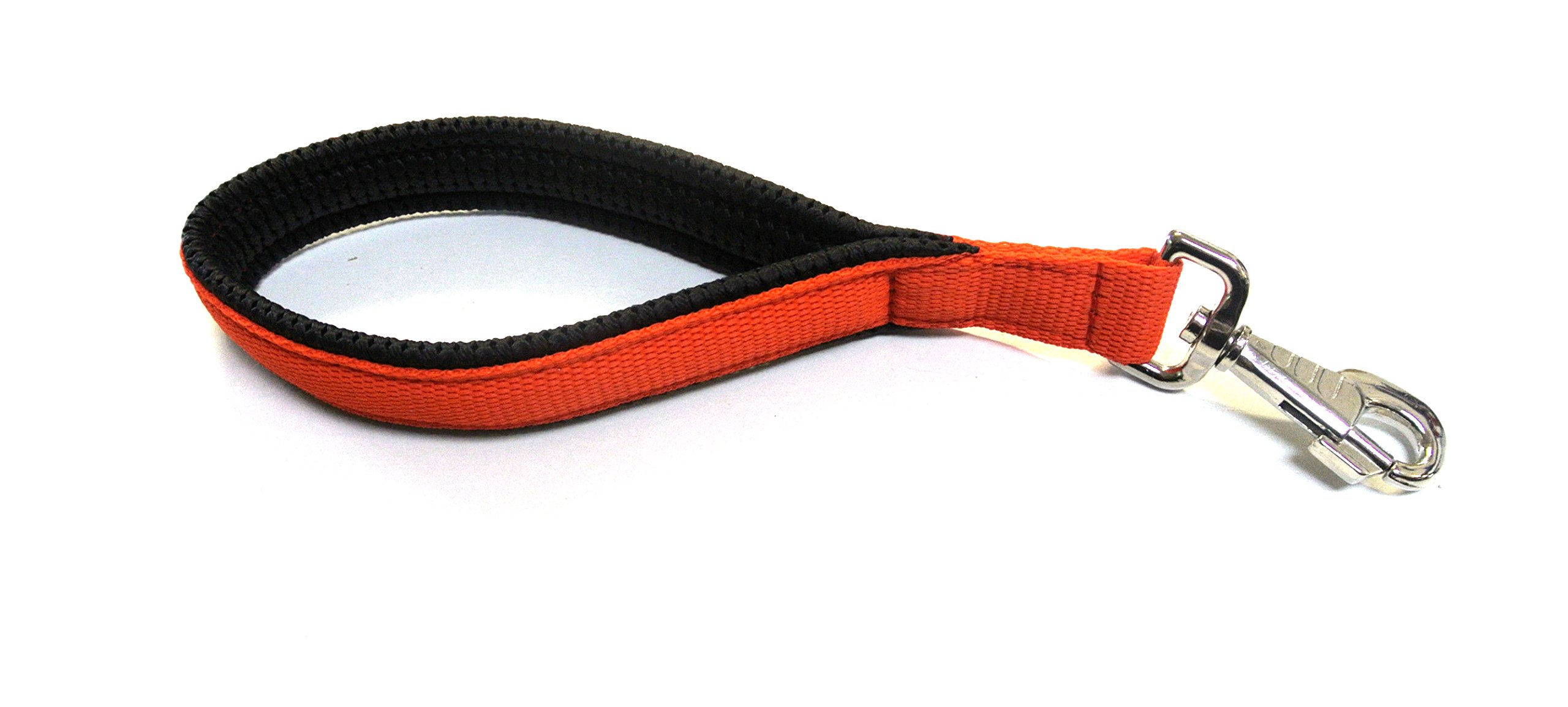 13" Short Close Control/Traffic Control Dog Lead Leash With Padded Handle For Comfort In (Orange) โ image 1