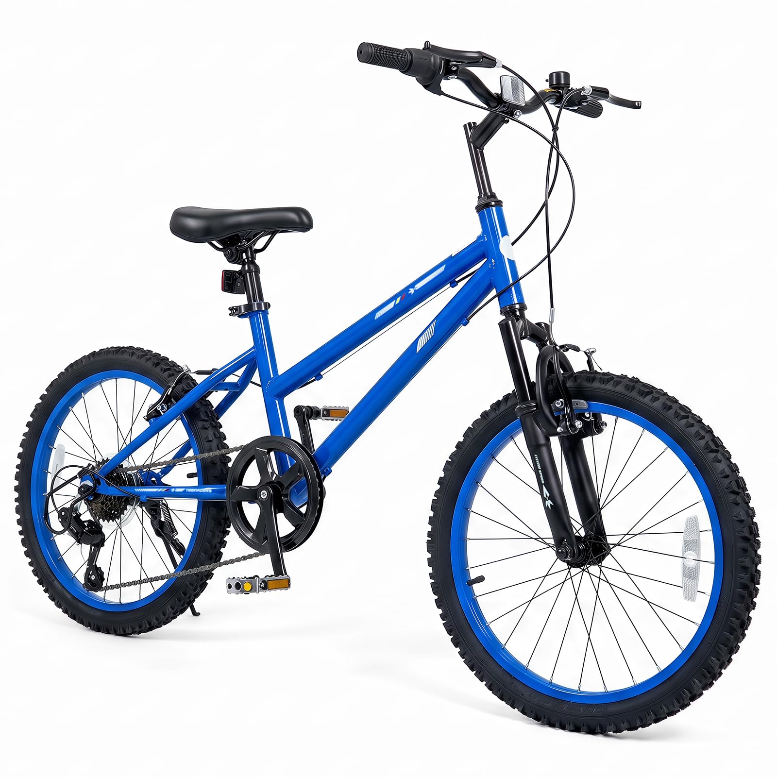 Goplus Kids Mountain Bike, 20/24 Inch 7 Speed Bicycle w/Suspension Fork