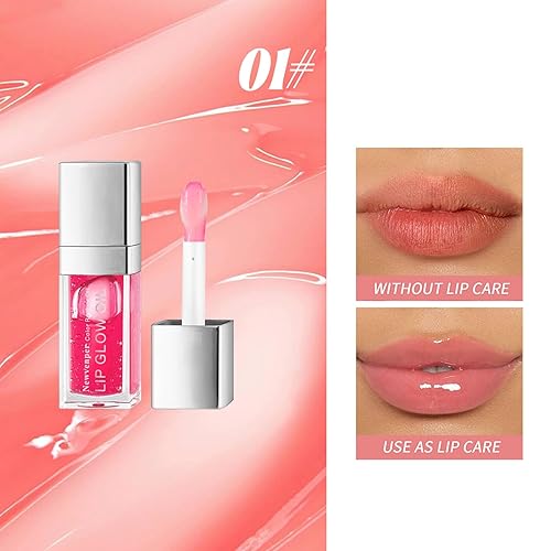 Miniatura 2 de Aceite hidratante para labios de larga duración, brillo de labios transparente, aceite hidratante para labios, reparación de líneas de labios y