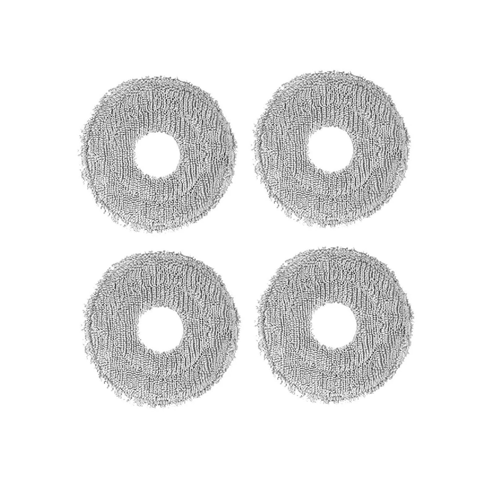 Vrybcndhft 4 Mops Mop Pads With Holder Replacement，Compatible For Dreame，L10s Pro Ultra Heat/Gen2/X40 Ultra/X40 Master/L40 Ultra/L20 Ultra/X30 Ultra(4 Mops)