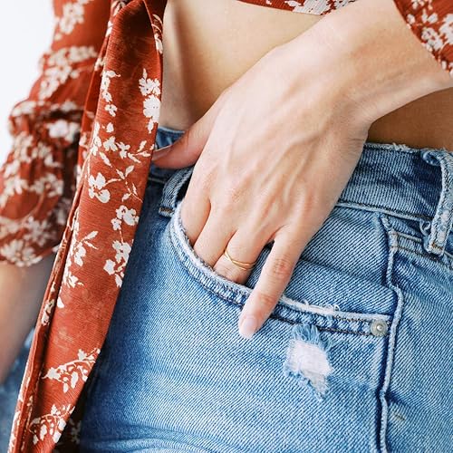 Miniatura 6 de Honeycat Anillo Crossover X en oro, oro rosa o plata Joyería minimalista y delicada