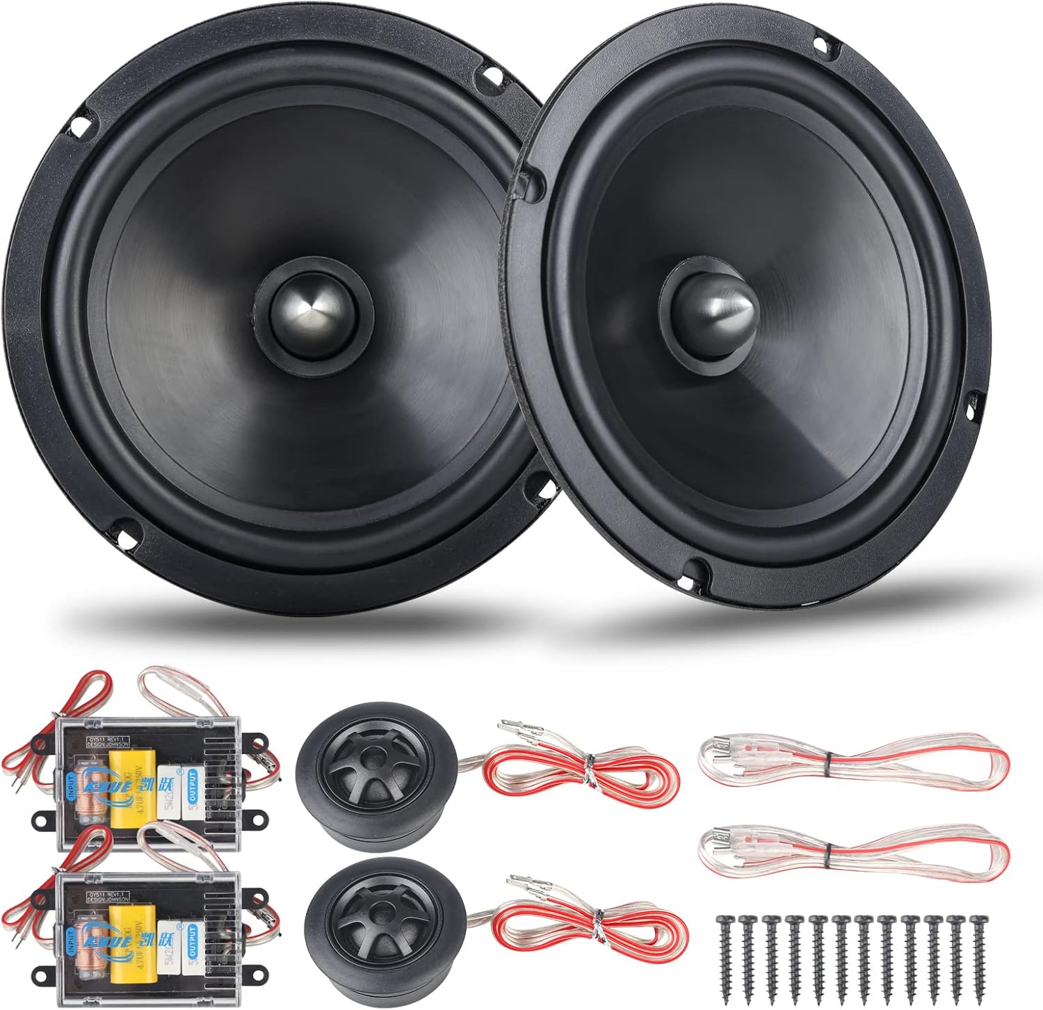 jindaaudio 6.5 Component Car Speakers Set Pro Audio Car