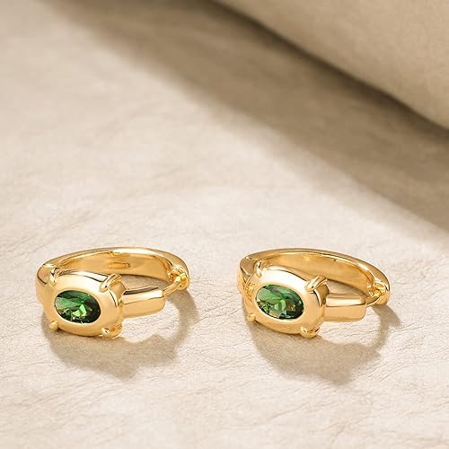 Miniatura 6 de MYEARS Women Huggie Earrings Gold Hoop Sleeper 14K Gold Filled Small Simple Handmade Hypoallergenic Everyday Jewelry