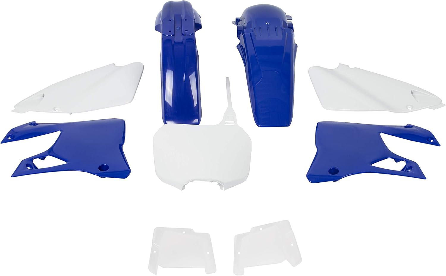 HECASA Restyle Plastic Kit Compatible with 1996-2001 Yamaha YZ125 YZ250 Body Work Fairing Set Blue+White