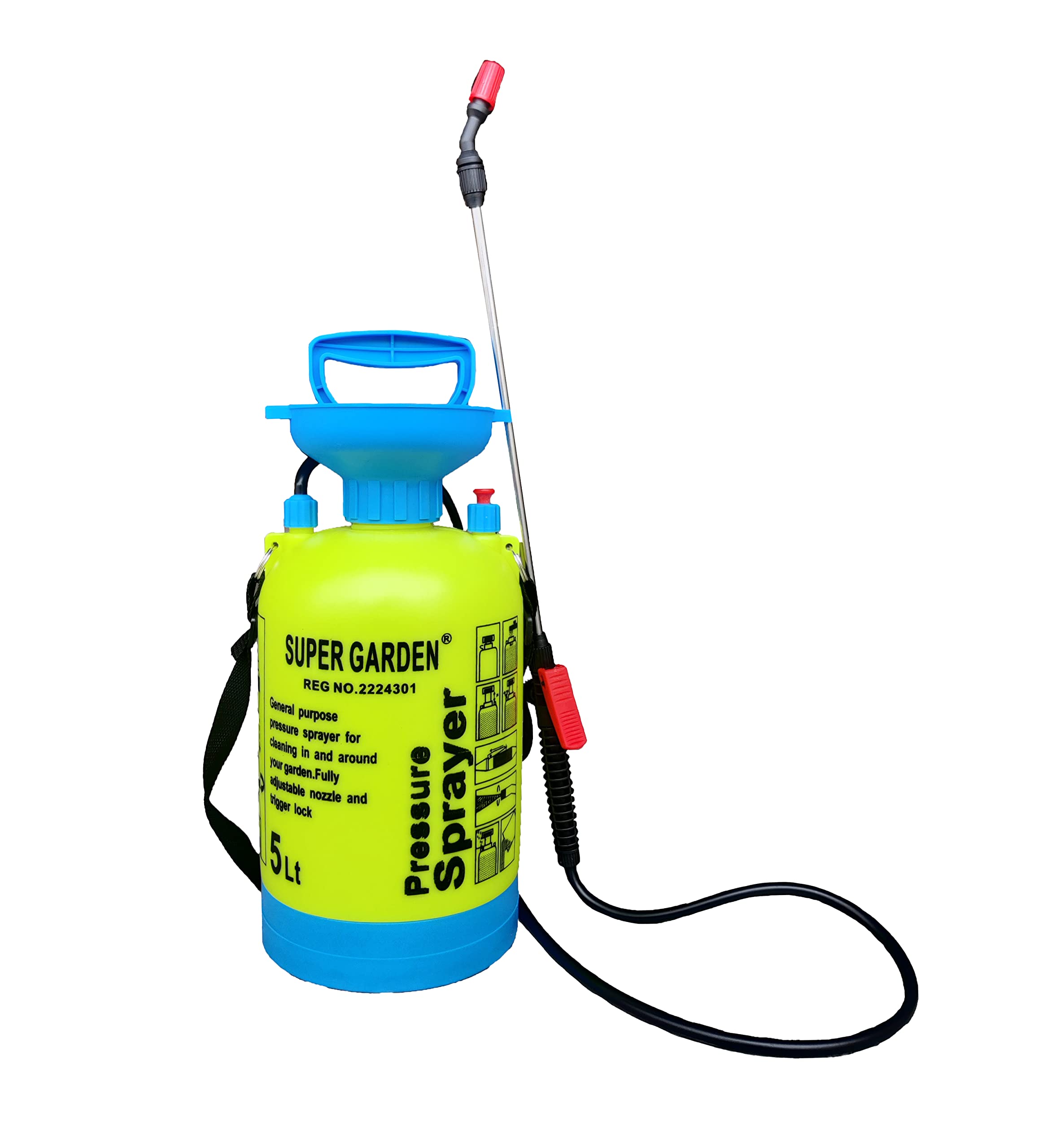 Super Garden Dvi Super Garden Pressure Sprayer Used For Spray In Agriculture,Pesticides, Insecticides, Home And Commercial Use (5 Litre Tank) (B09SY41FC2) Amazon Price History, Amazon Price Tracker