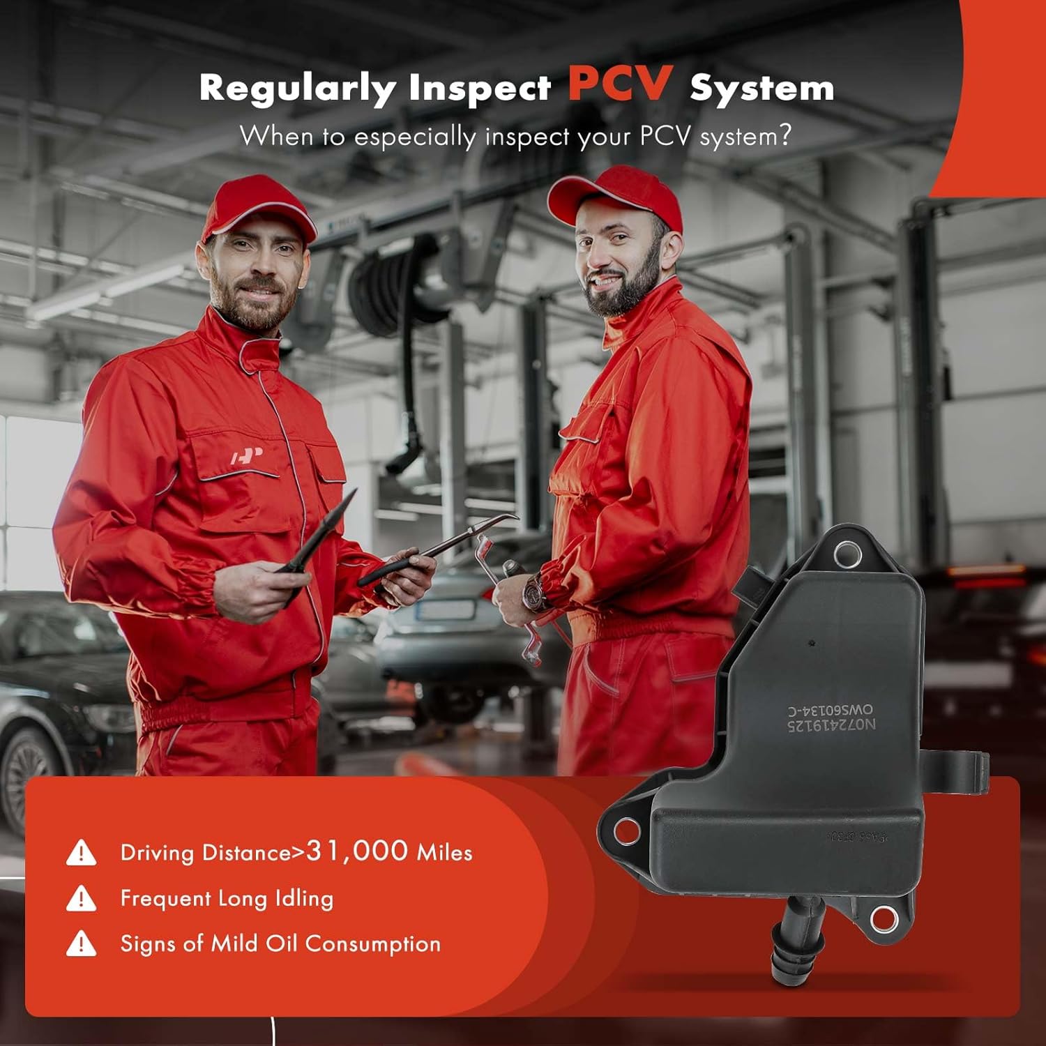 A-Premium Engine Crankcase Vent Valve Oil Separator Compatible with Mercedes-Benz E550 2007-2011, GL450 2007-2012, GL550 2008-2012, S550 2007-2011, CLS550 2007-2011, G550, SL550, CL550, CLK550, ML550