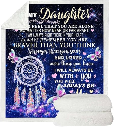 Miniatura 4 de Regalos para hijas de madres, regalo de hija de mamá, manta para mi hija, regalos de cumpleaños para hija adulta, manta para hija, regalos de madre