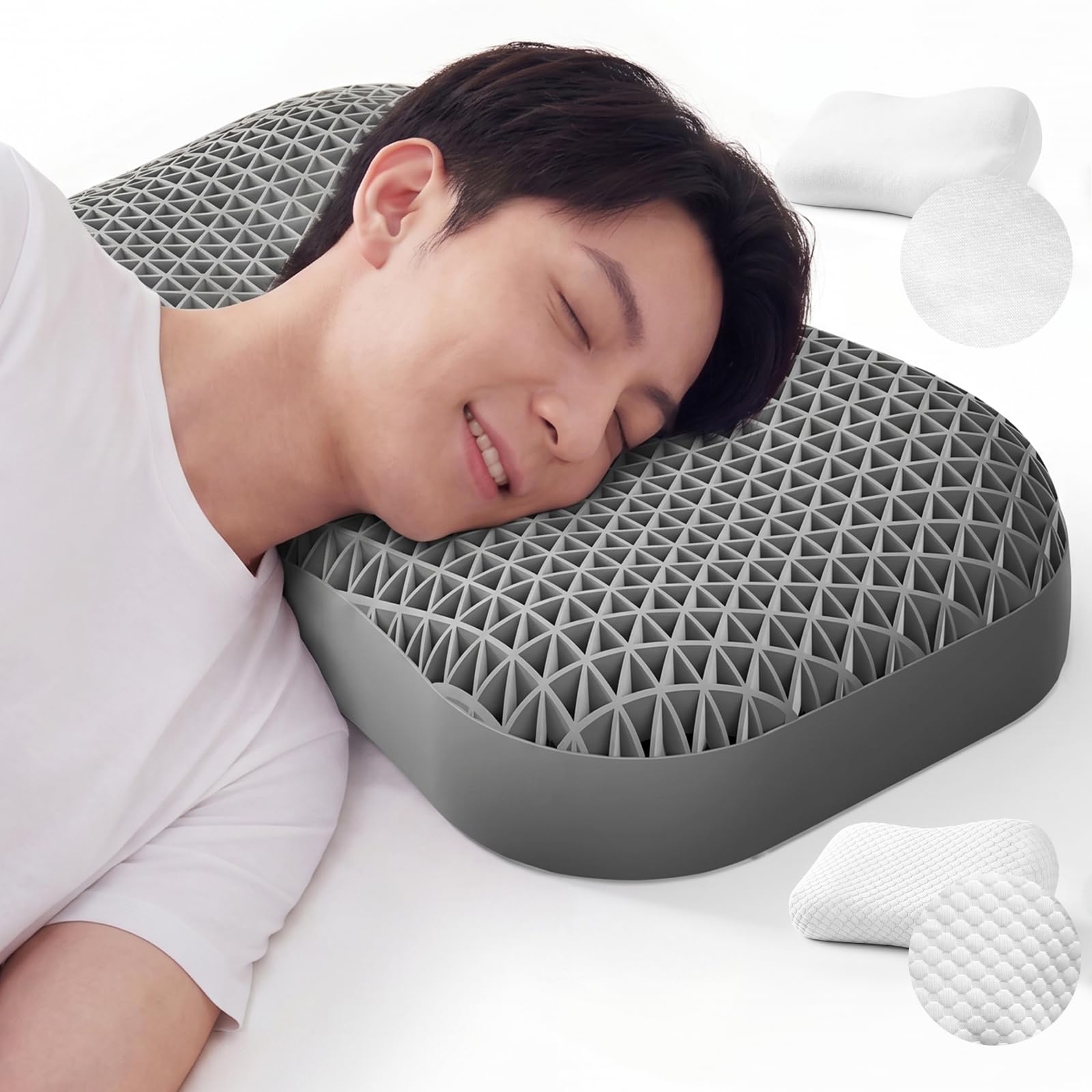Dafeel TPEジェル枕 両サイド11cm&12cm 低反発性保持