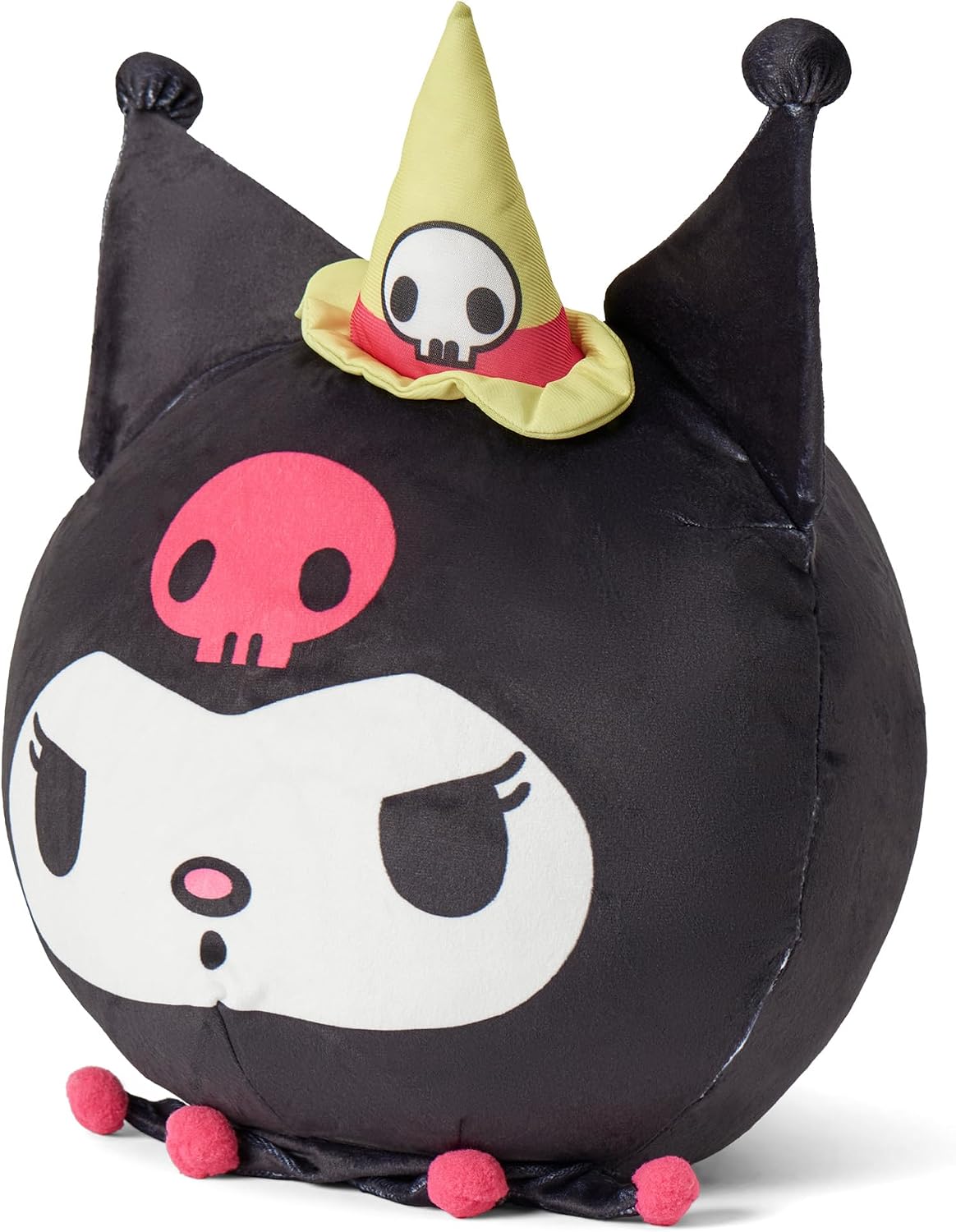 Northwest Halloween Sanrio Witchy Kuromi 11" Cloud Travel Pillow, Plush Stuffed Pillow, Decoration Throw Pillow
