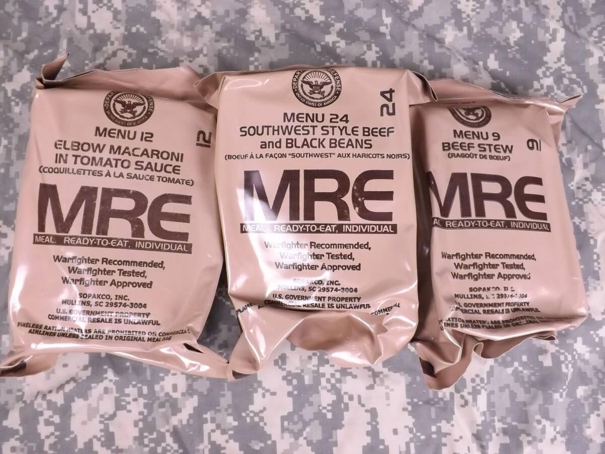 MRE 節約 レーション 2028年期限】米軍 MRE レーション ケースB Amazon