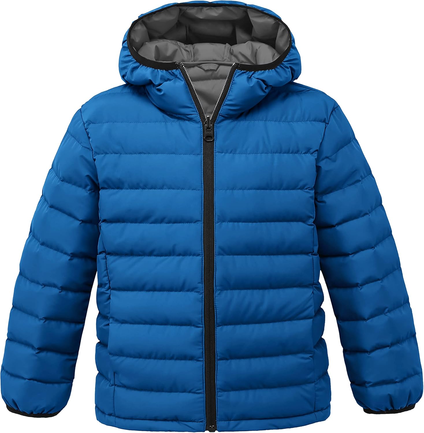 wantdo Boys' Winter Coat Lightweight Puffer Jacket Waterproof Outerwear Hooded