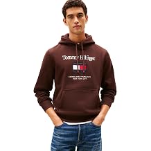 Tommy Hilfiger Mens Medium Weight Cotton Hoodie Sweatshirt With Embroidered Logo