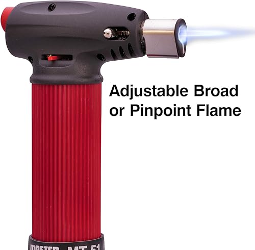 Vista 15 de Master Appliance GT-70 Antorcha de butano profesional industrial, butano recargable, antillamarada, llama ajustable grande con tanque de metal - USA