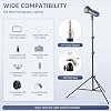 Soporte para luz de fotografía, trípode ajustable de aleación de aluminio de 6.7 pies/205 cm | Cabezal de bola de 360°, montaje de tornillo de 1/4", cierres de liberación rápida, diseño plegable para estudio, luz LED, flash, softbox, luz de anillo 5