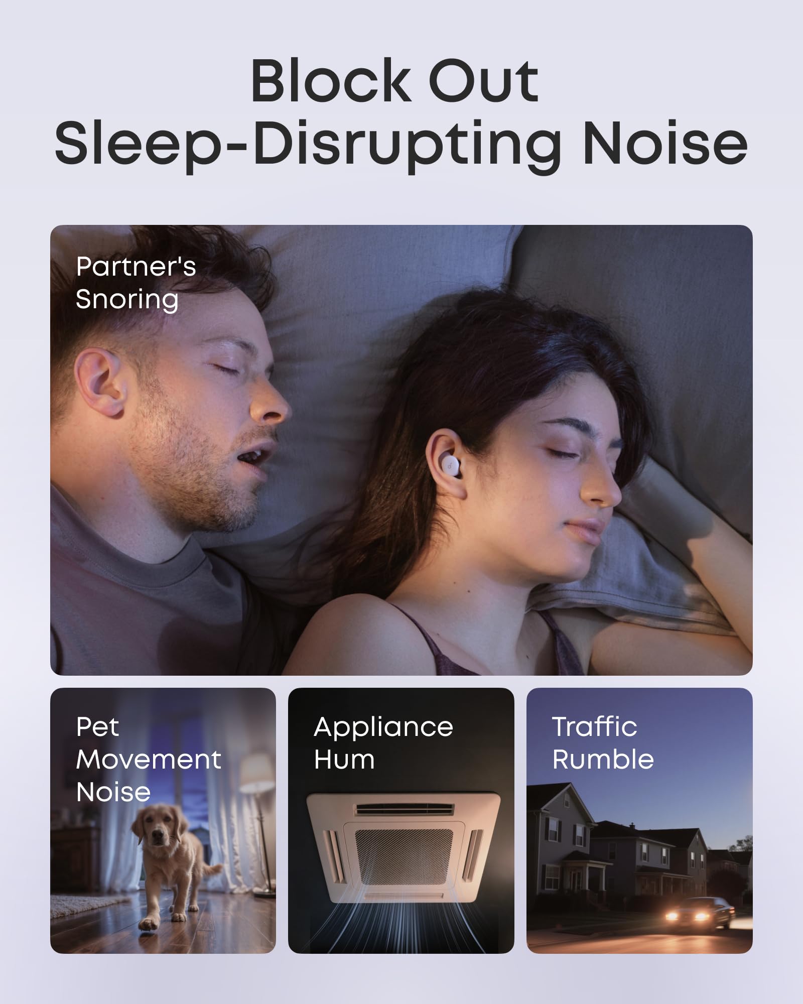 Soundcore Sleep A30 Special by Anker, Sleep Earbuds, ANC, Passive