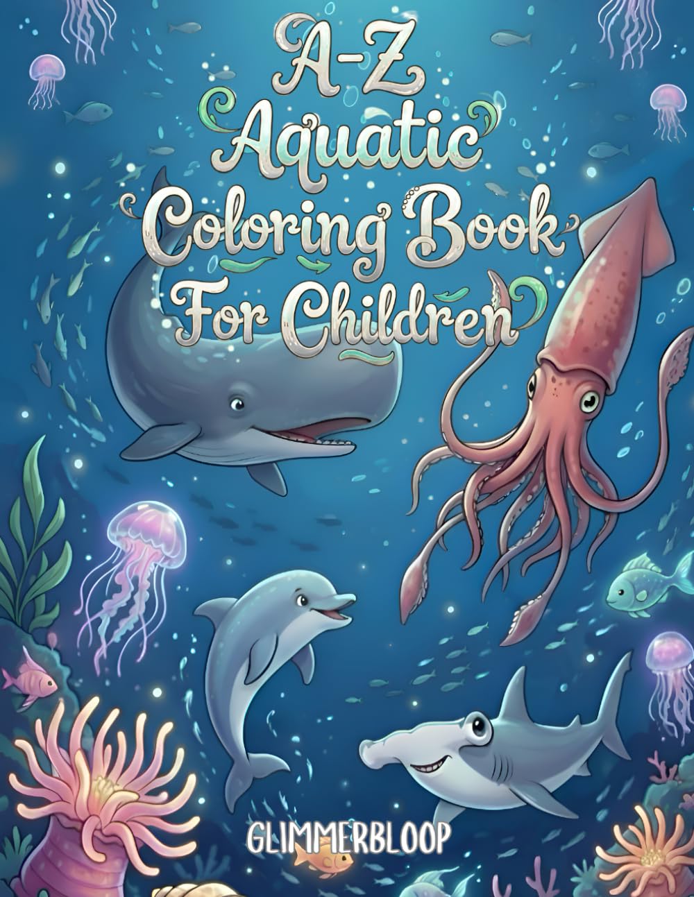 A-Z of Aquatic Creatures Coloring Book: An Adventure of Sea Creatures for Kids to Inspire Calm, Confidence, and Creativity for Children Ages 3+ (A–Z Fun Learning Coloring Series)
