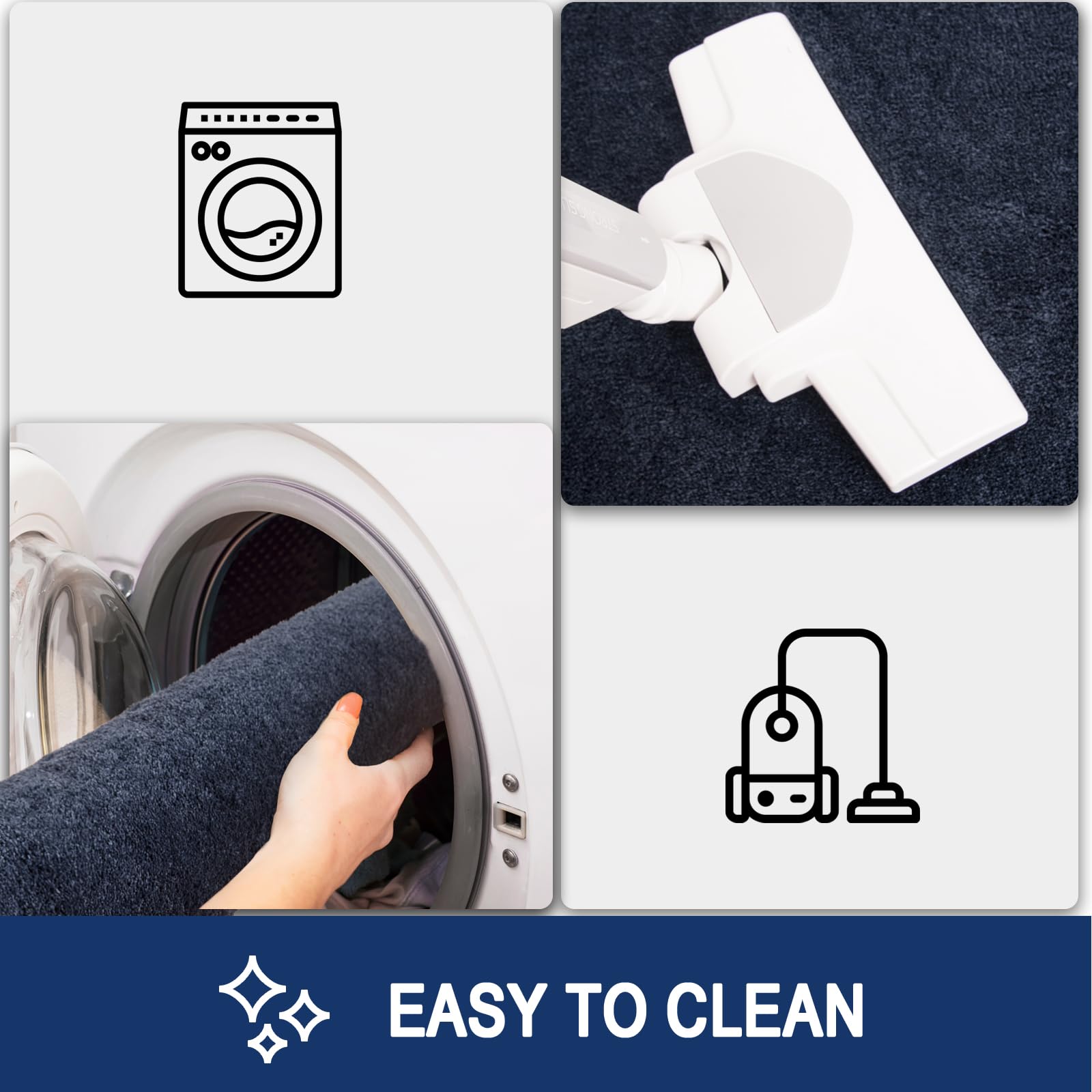 FCSDETAIL Zerbino Trappola Sporco 50 x 80 cm, Tappetino Antiscivolo Lavabile in Lavatrice, Zerbino d'Ingresso con Microfibre Morbide Assorbenti per Cane, Ingresso, Porta e Corridoio