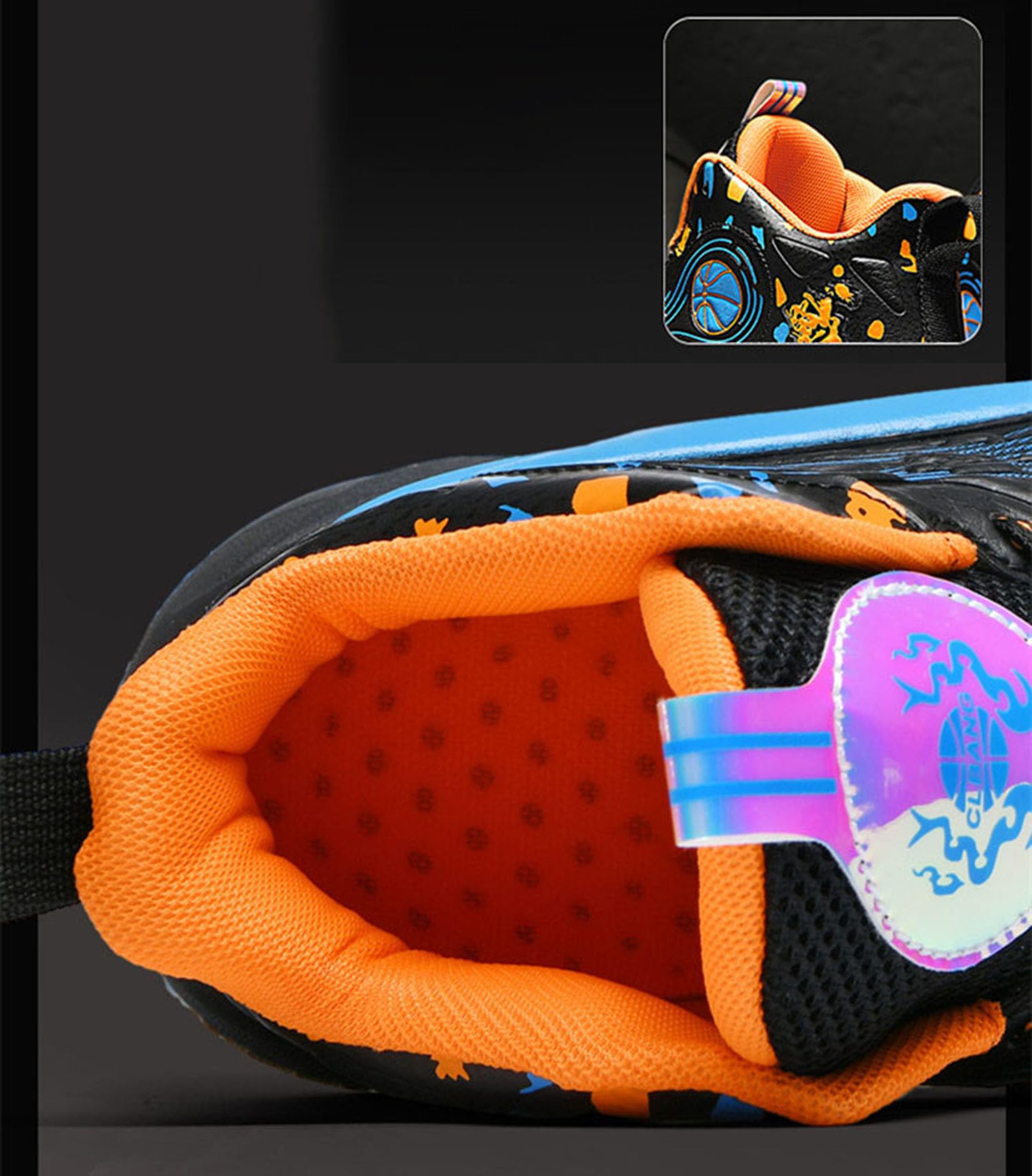 Codzienne Buty Do Koszykówki Męskie Męskie Buty Sportowe Chłopięce Buty Treningowe Do Koszykówki Wygodne Buty Treningowe Plus Size(43 EU, Z1)