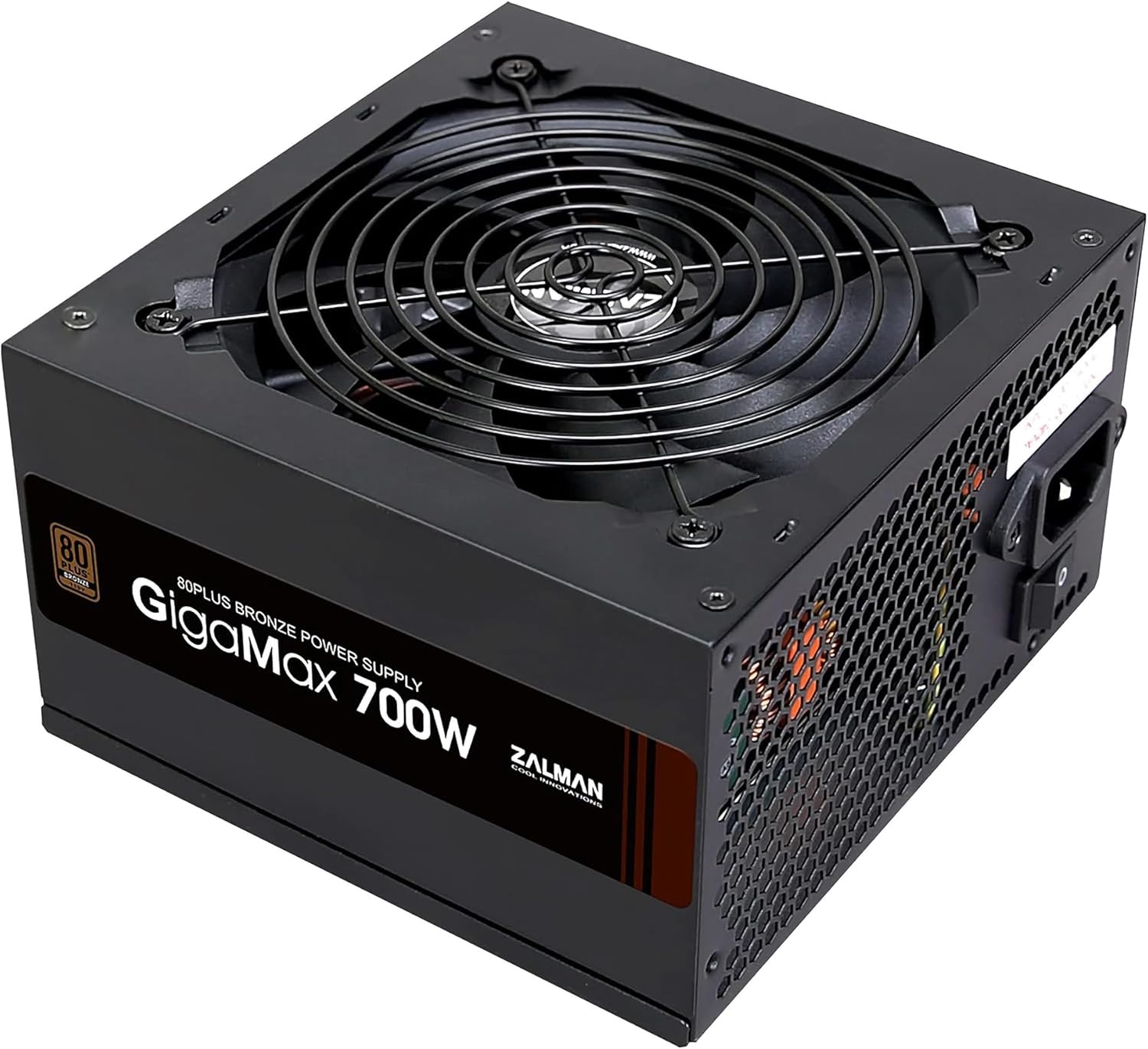 Zalman GigaMax 700W 80 Plus Bronze Certified ATX Power Supply - 105°C Rated Capacitors, 6+2 Pin PCIE Connectors, 120mm Silent Fan, PFC Protection and RoHS Compliance - Highly Efficient Gaming PSU