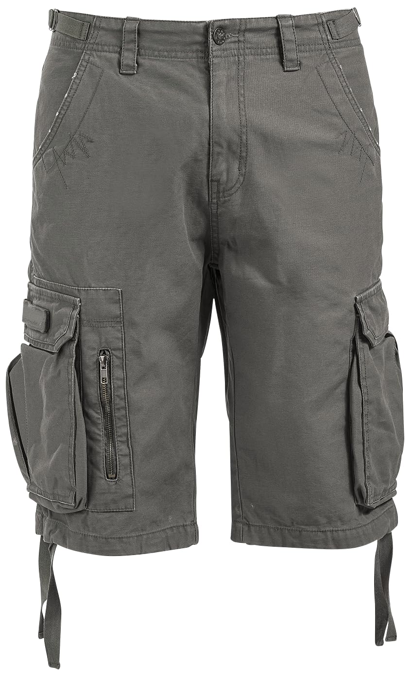 Black Premium by EMP Herren Schwarze Shorts mit großen Taschen
