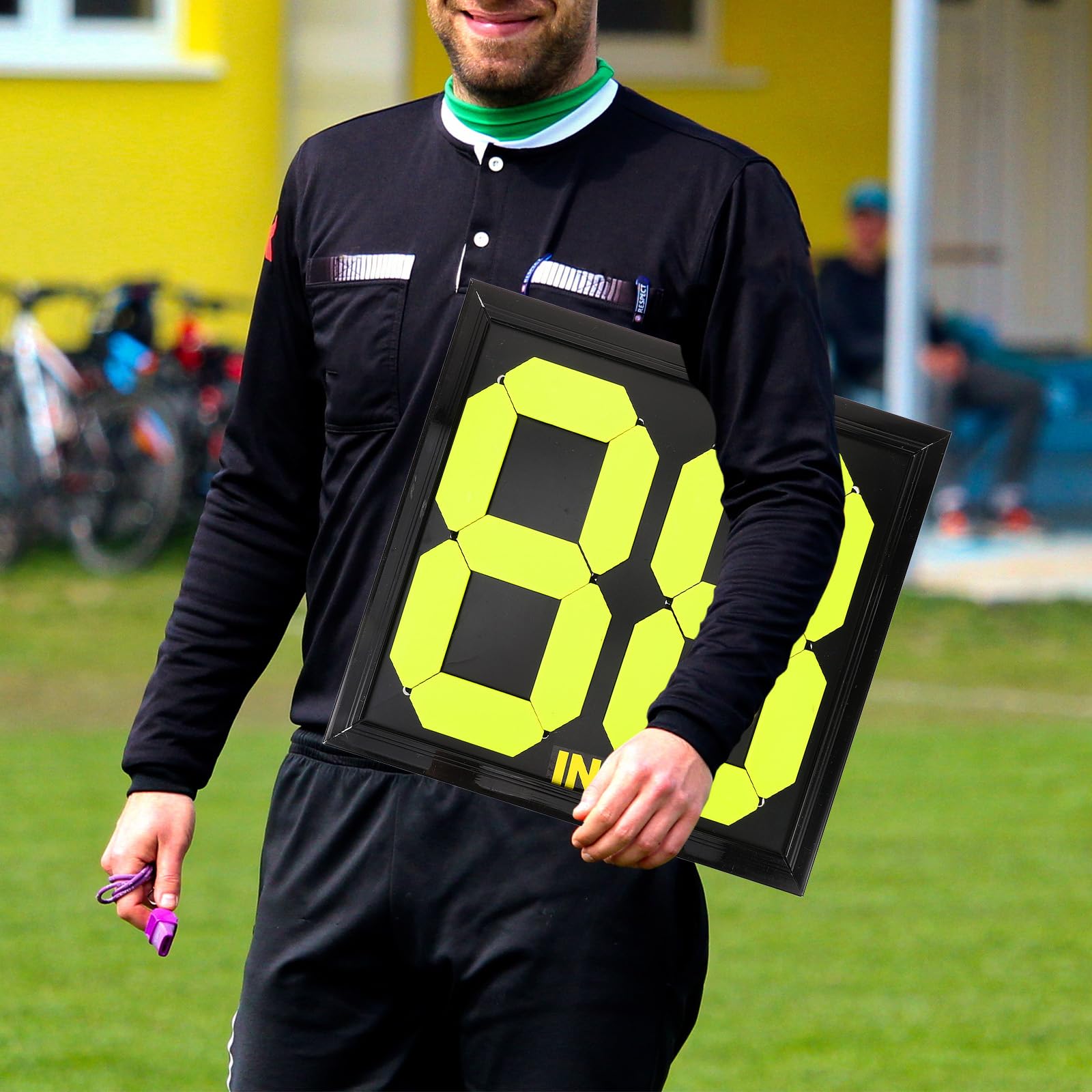 BESPORTBLE Targa Sostitutiva Accessorio Arbitro Strumento Arbitrale Tabellone della Partita di Calcio Attrezzature per Partite di Calcio Tavolo Arbitrale Attrezzatura per Partite di Calcio Pp