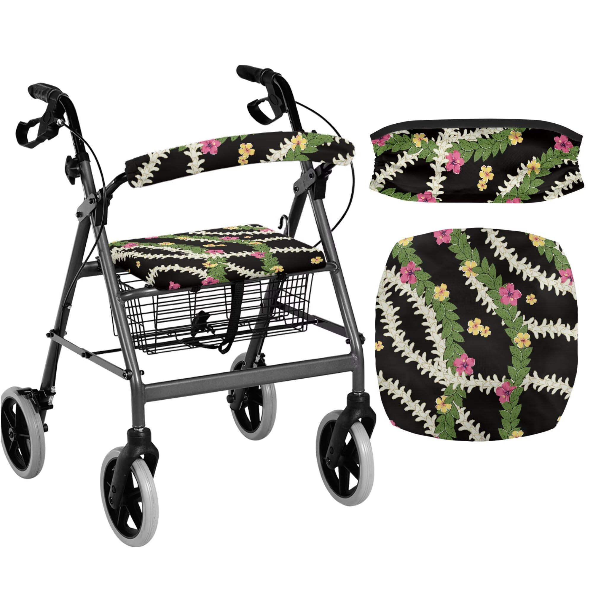 White Marble Walkers for Seniors Cover Universal Fit Walker Accessories Walkers for Seniors with Seat Cover Washable Rollator Covers — Amazon image 26