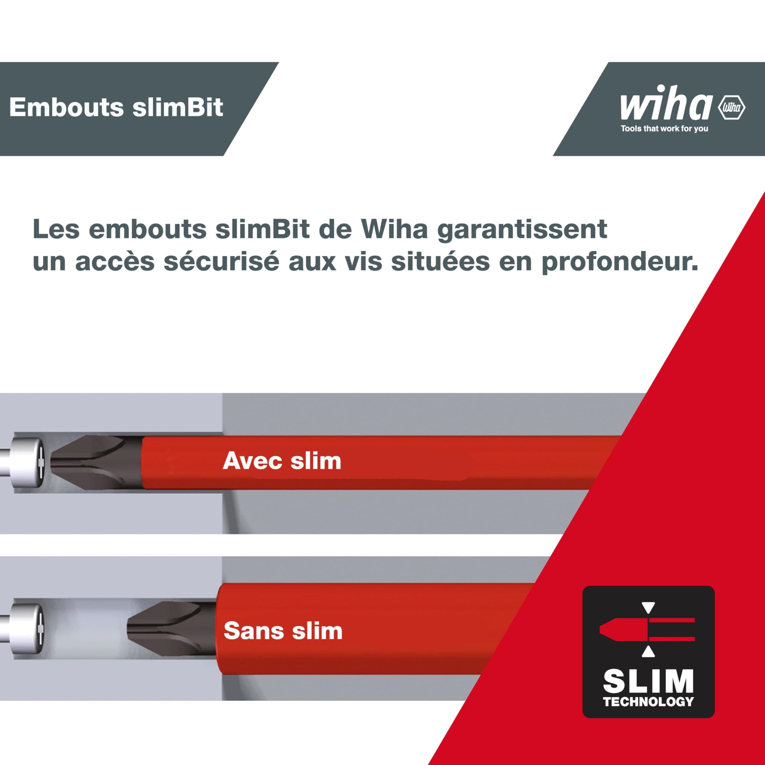 Wiha Destornillador con cargador LiftUp electric 2831-09021 LiftUp electric; Schlitz, PH, SL/PZ 6tlg | (38611) Screwdriver set with slimBit magazine for electricians, bit holder, slotted/Pozidriv/PlusMinus