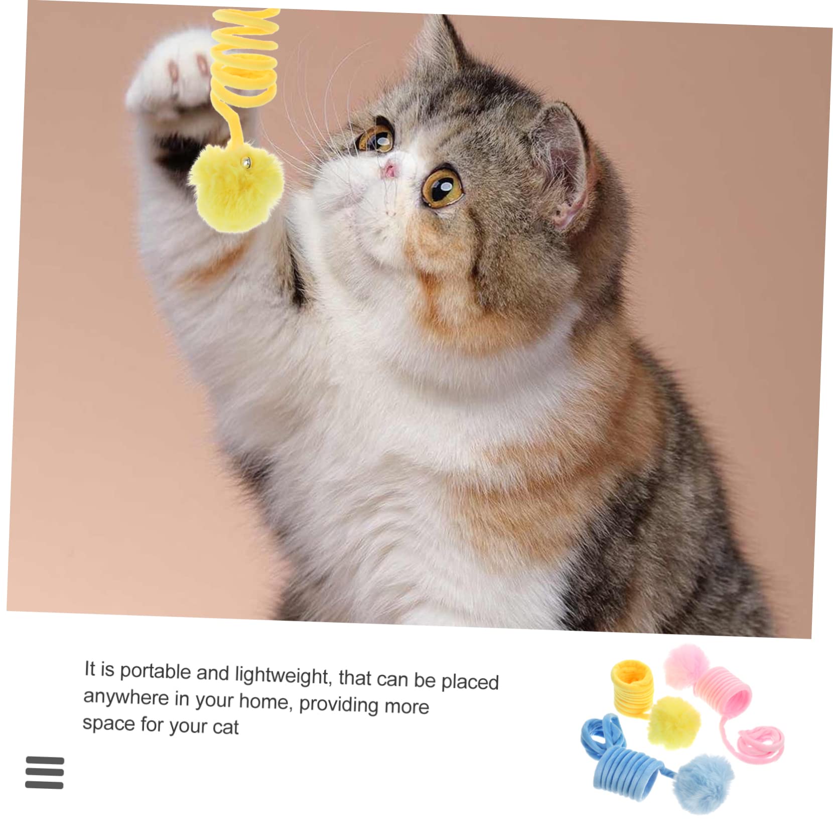 Happyyami 12stücke Teiliges Interaktives Katzenspielzeug Farbige Kratzbälle Mit Glocken Für Katzen Indoor-Spielzeug Mentalen Und Physischen Aktivität