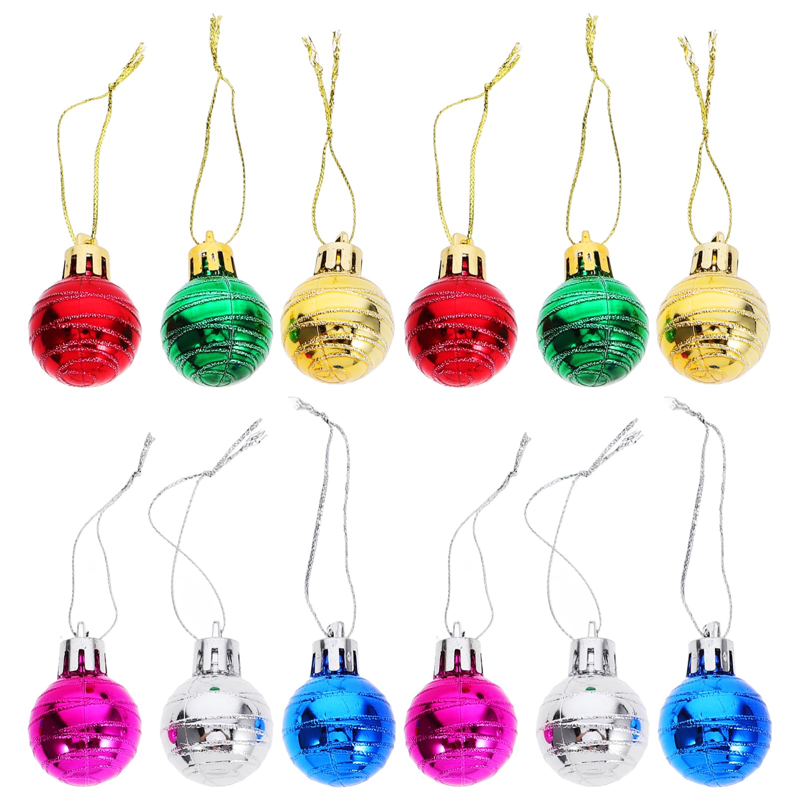 12piezas Adornos De Bola Colgantes para Árbol De Navidad Decoraciones para y Efecto para Celebraciones Navideñas