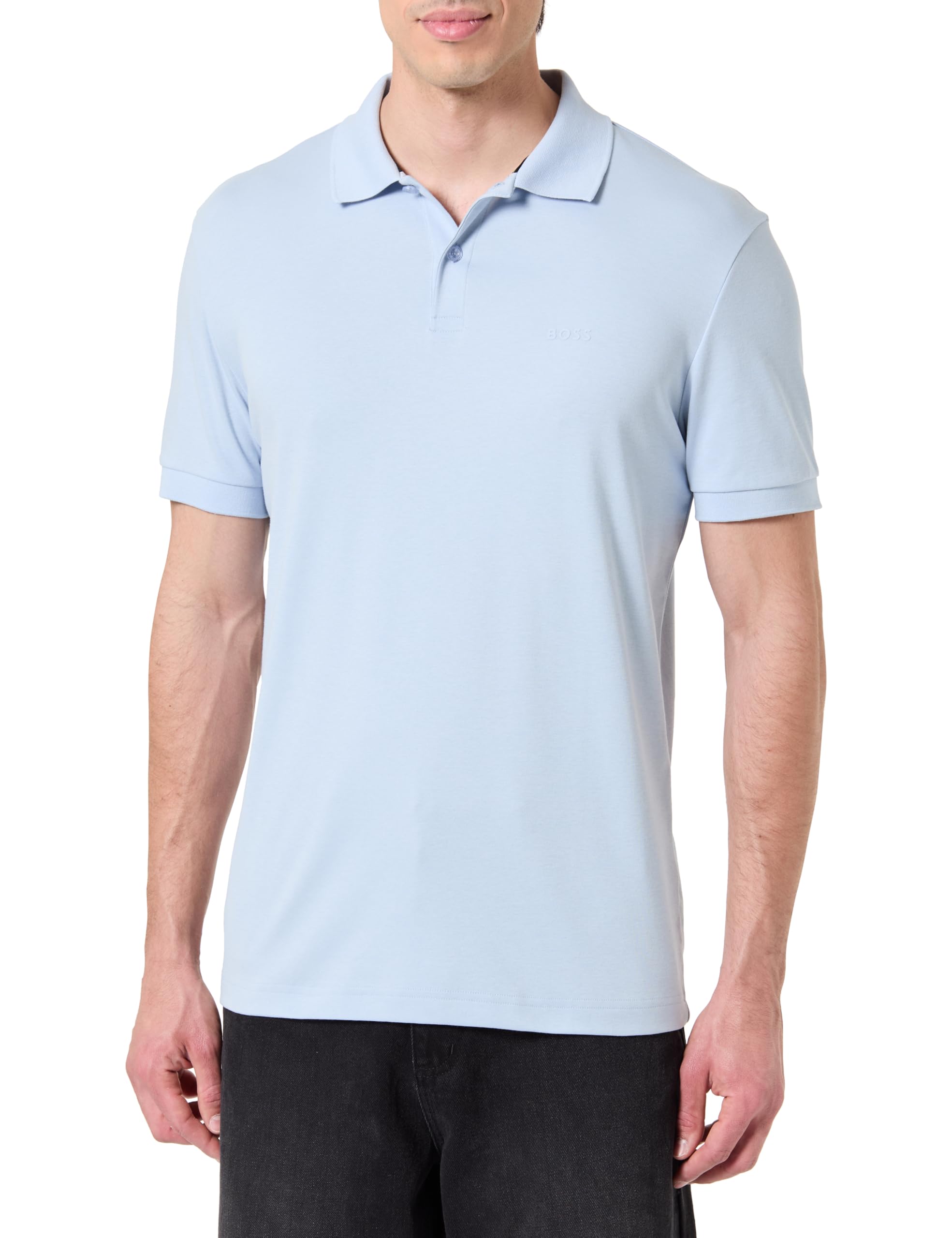 BOSS Men's Polo Shirt, Open Blue 460, XL