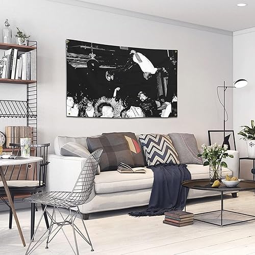 Miniatura 7 de Bandera de rapero de 3 x 5 pies con cuatro ojales de latón, divertidas banderas decorativas para dormitorio, dormitorio, pared, fiesta, tapiz de