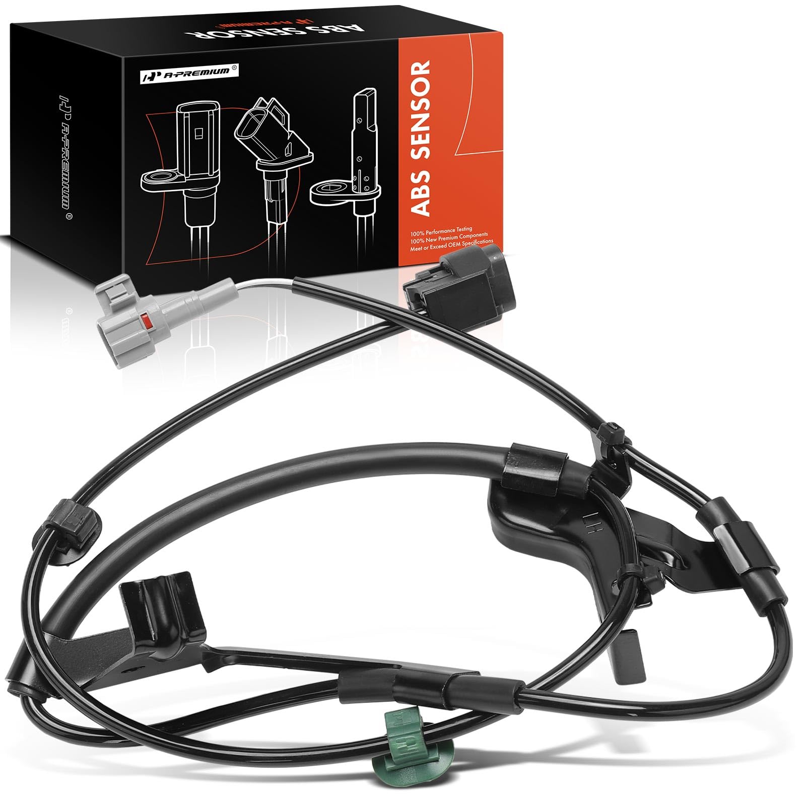 A-Premium Wire Harness for Front Left ABS Wheel Speed Sensor Compatible with Toyota Models - Tacoma 2016 2017 2018 2019 - Without Sensor