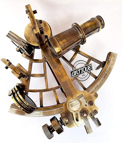 Miniatura 6 de Navegación sextante de latón marítimo instrumento hecho a mano, astrolabio, decoración de mesa, regalo para marineropadre