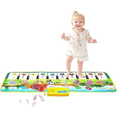 Amazon Com Extsud Piano Mat Musical Keyboard Playmat Electronic Music Play Blanket Dance Mat Early Educational Toys For Boys Girls Birthday Xmas Gifts For Kids Toys Games