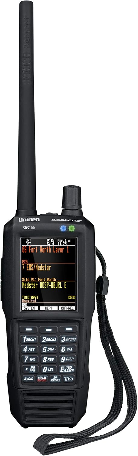 Uniden SDS100 True I/Q Digital Handheld Scanner