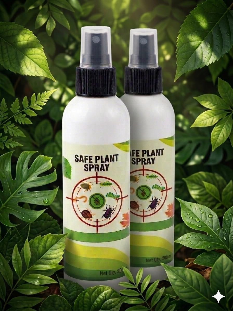 Safe Plant Spray for Indoor and Outdoor Plants, Pest Control Solution, 200ml, Pack of 2-image-45