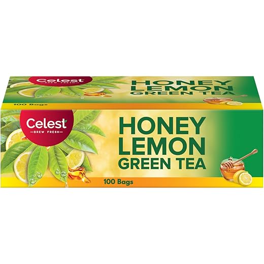 Celest Green Tea Lemon & Honey 100 Bags