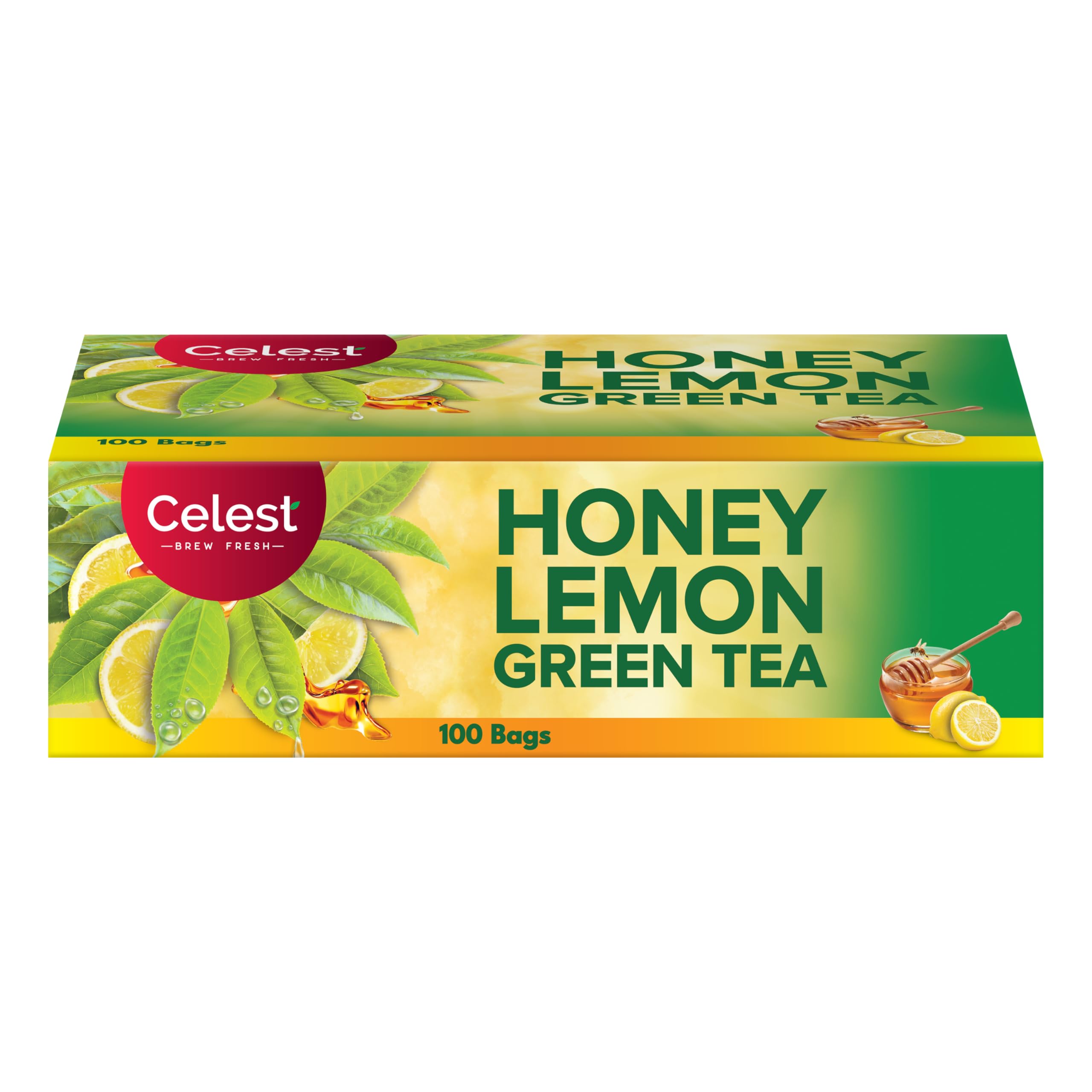 Celest Green Tea - Lemon & Honey - 100 Bags | Green Tea Bags 100 pcs (B0CYLWZMG9) Amazon Price History, Amazon Price Tracker