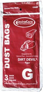 EnviroCare Replacement Vacuum Cleaner Dust Bags Made to fit Royal Dirt Devil Type G Hand Vacuums 6 Pack