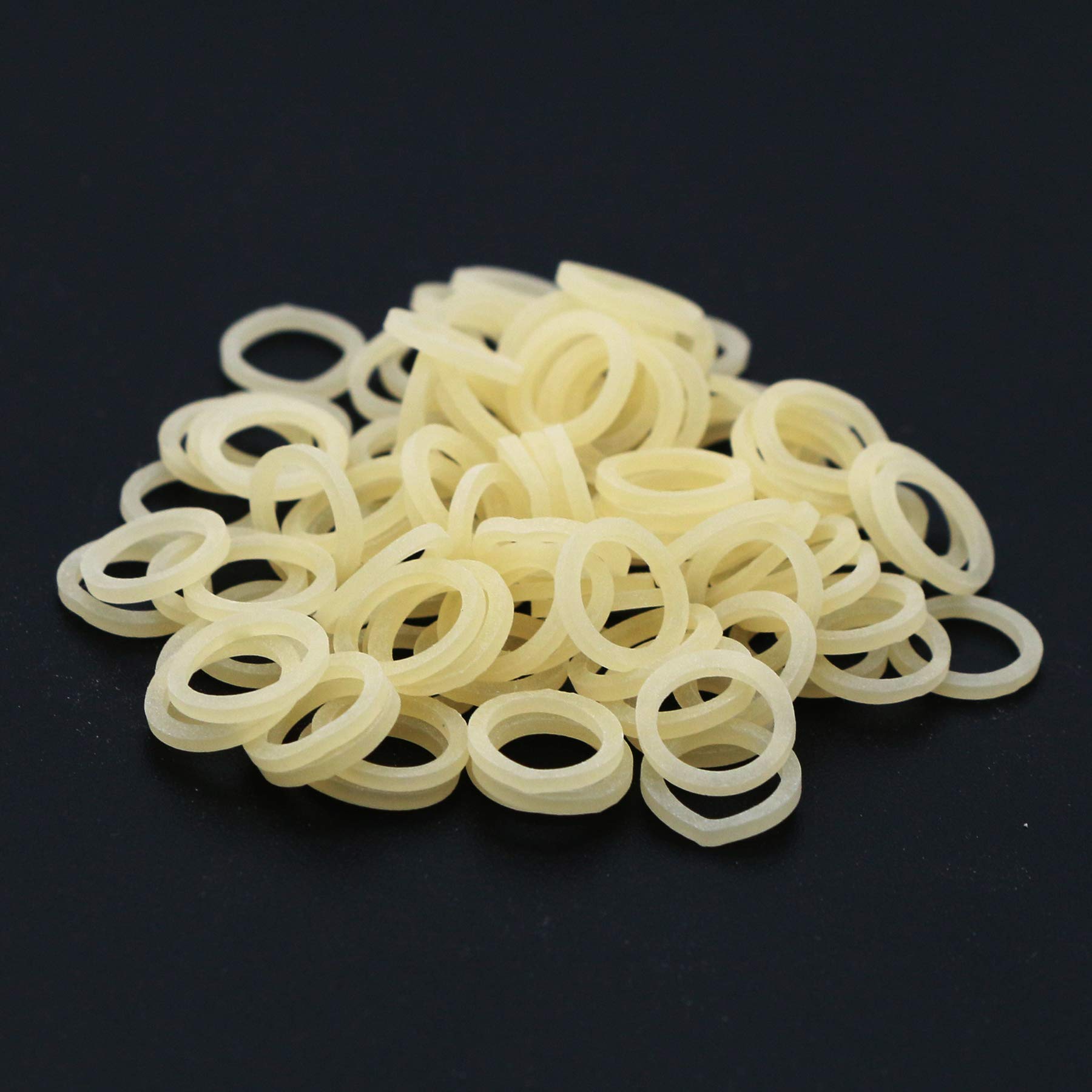 10 Packungen/1000 Stück zahnärztliche kieferorthopädische Gummibänder aus Latex (10 Beutel-Fox-1/4-5 oz)