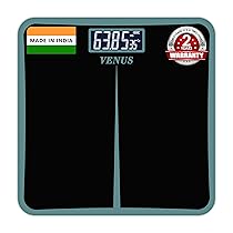 Venus (India) EPS-8199 Digital Electronic LCD Personal Health Checkup Body Weighing Scale (Black)
